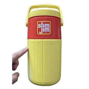 TRL MTV Thermos Bottle Total Request Live Red & Yellow Slim Jim Coleman Cooler